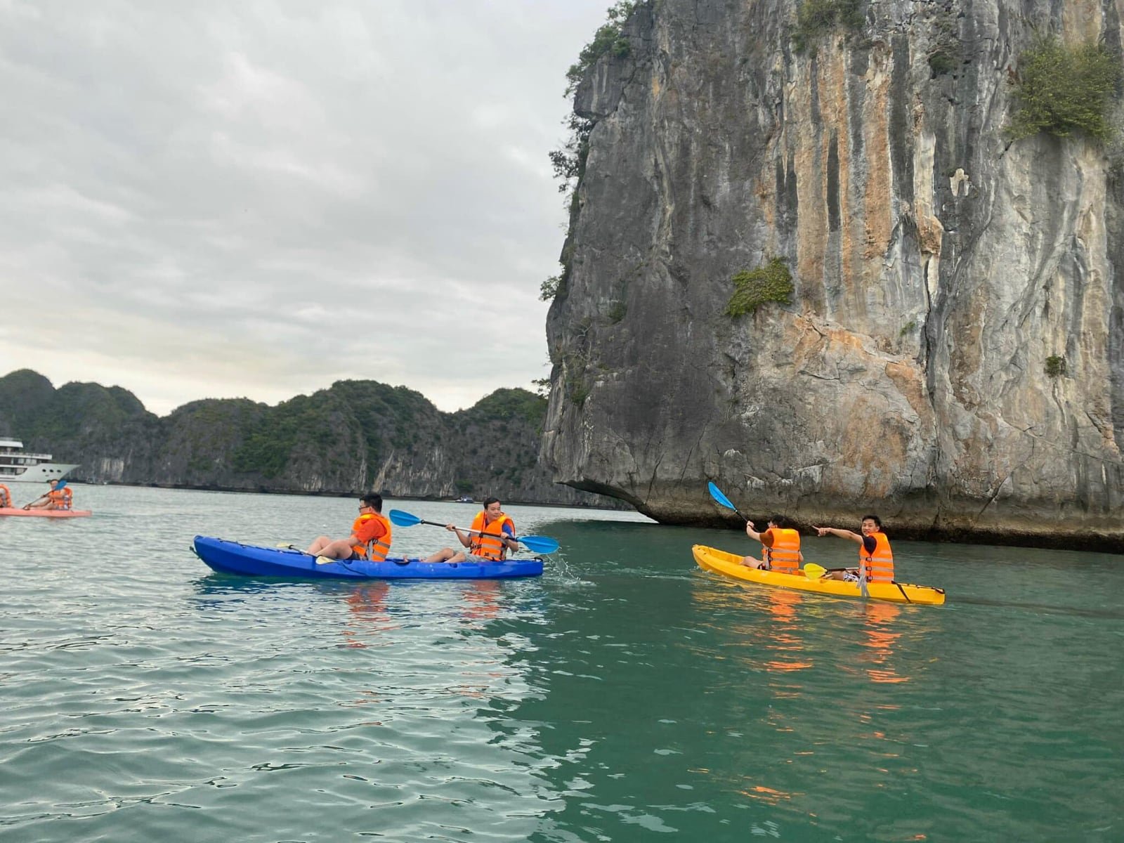 Crisp island bay with calm water for a romantic honeymoon escape