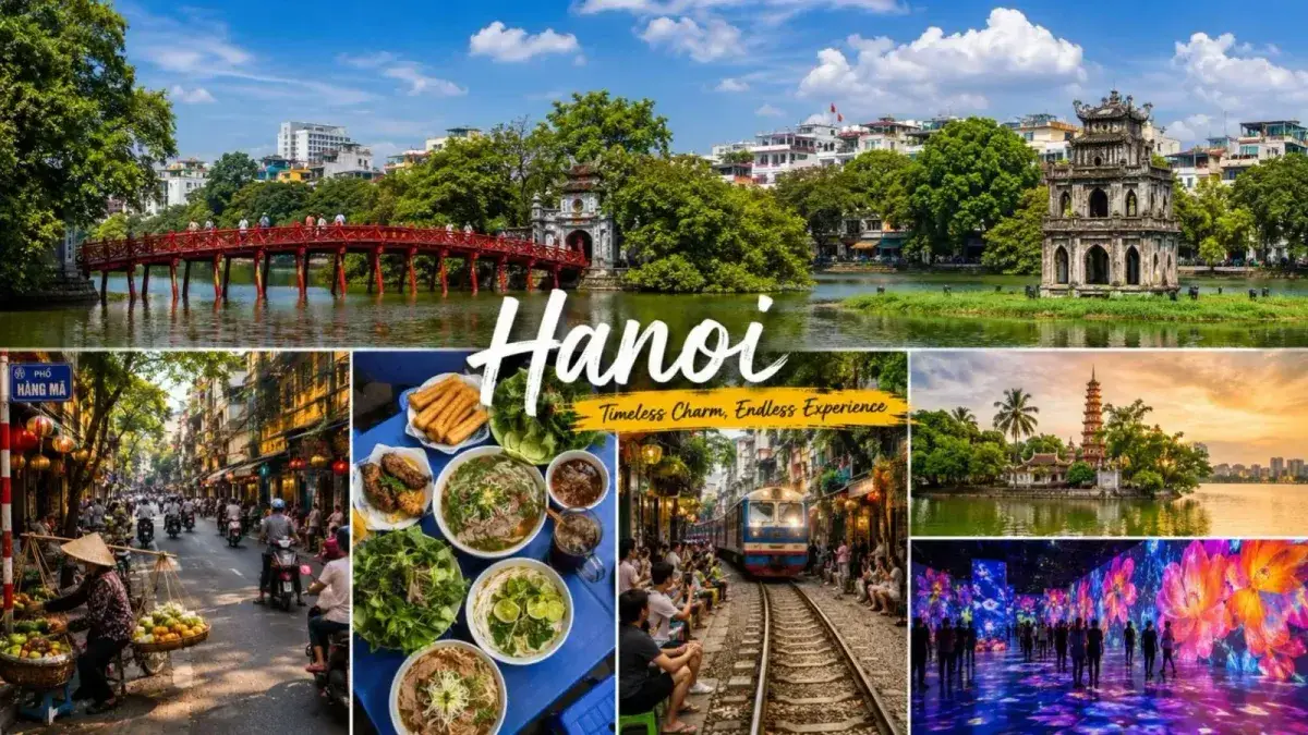 Hanoi, the capital city, preserves the traditional beauty of Vietnam
