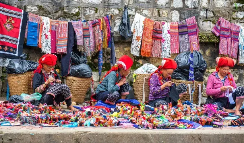 Shop for unique handicrafts made by the people of Bac Ha at the local markets