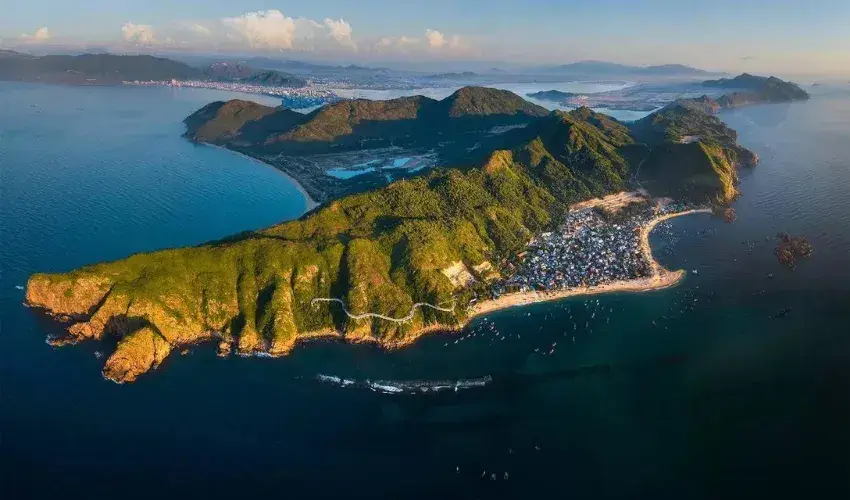 Quy Nhon city viewed from above